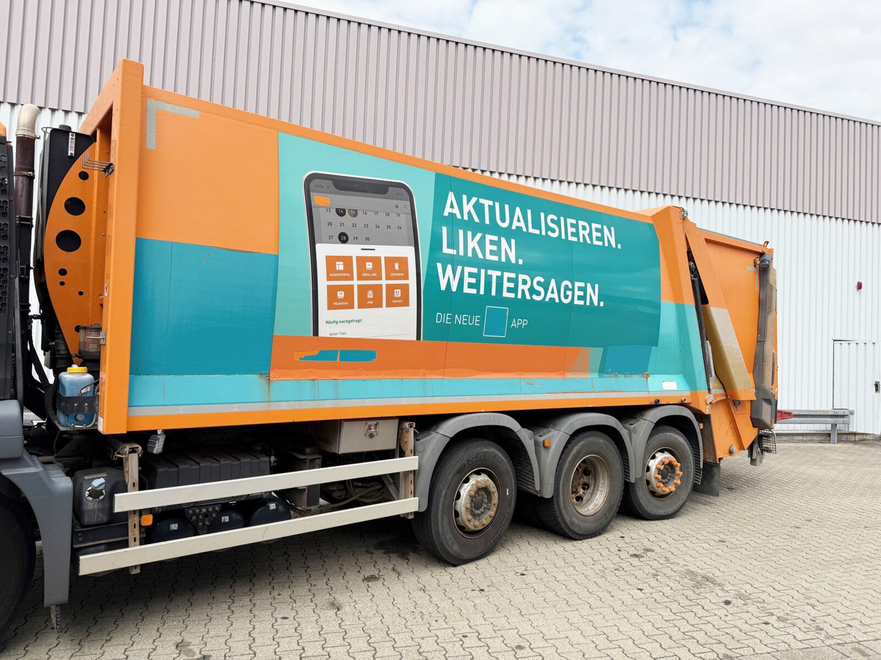 Müllwagen Für die Beförderung von Müll MAN TGS 35.360 8x2-6 BL TGS 35.360 8x2-6 BL, 2x Lenkachse, Zöller Medium XL, Zöller-Schüttung: das Bild 14 Müllwagen Für die Beförderung von Müll MAN TGS 35.360 8x2-6 BL TGS 35.360 8x2-6 BL, 2x Lenkachse, Zöller Medium XL, Zöller-Schüttung: das Bild 14