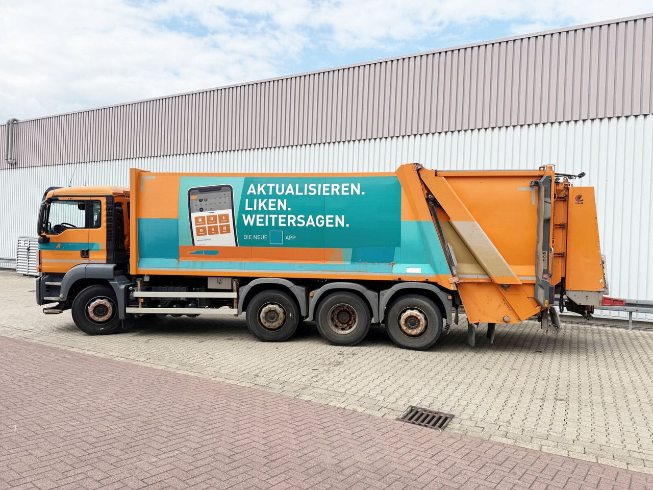 Müllwagen Für die Beförderung von Müll MAN TGS 35.360 8x2-6 BL TGS 35.360 8x2-6 BL, 2x Lenkachse, Zöller Medium XL, Zöller-Schüttung: das Bild 13 Müllwagen Für die Beförderung von Müll MAN TGS 35.360 8x2-6 BL TGS 35.360 8x2-6 BL, 2x Lenkachse, Zöller Medium XL, Zöller-Schüttung: das Bild 13