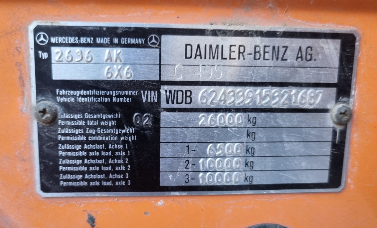 Mercedes-Benz - 2636 AK 6x6 - Kipper: das Bild 4 Mercedes-Benz - 2636 AK 6x6 - Kipper: das Bild 4