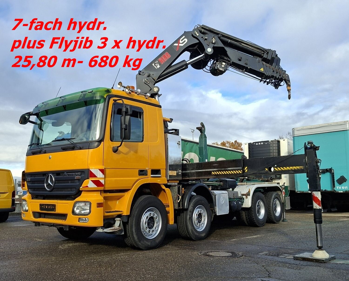 Mercedes-Benz Actros 4146 K 8x4/4 Actros 4146 K 8x4/4, Retarder, Kran Hiab XS 477 E-7 HiPro, Bj. 2010, Flyjib, Seilwinde, Funk - Abrollkipper, Autokran: das Bild 1 Mercedes-Benz Actros 4146 K 8x4/4 Actros 4146 K 8x4/4, Retarder, Kran Hiab XS 477 E-7 HiPro, Bj. 2010, Flyjib, Seilwinde, Funk - Abrollkipper, Autokran: das Bild 1
