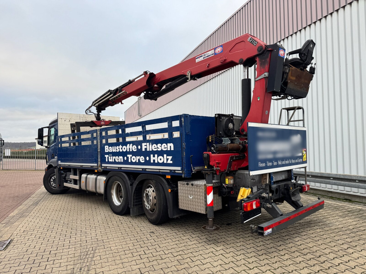 Autokran, Pritsche LKW Mercedes-Benz Antos 2540 L 6x2 Antos 2540 L 6x2, Lenkachse, HMF 2110-L3 Heckkran: das Bild 12