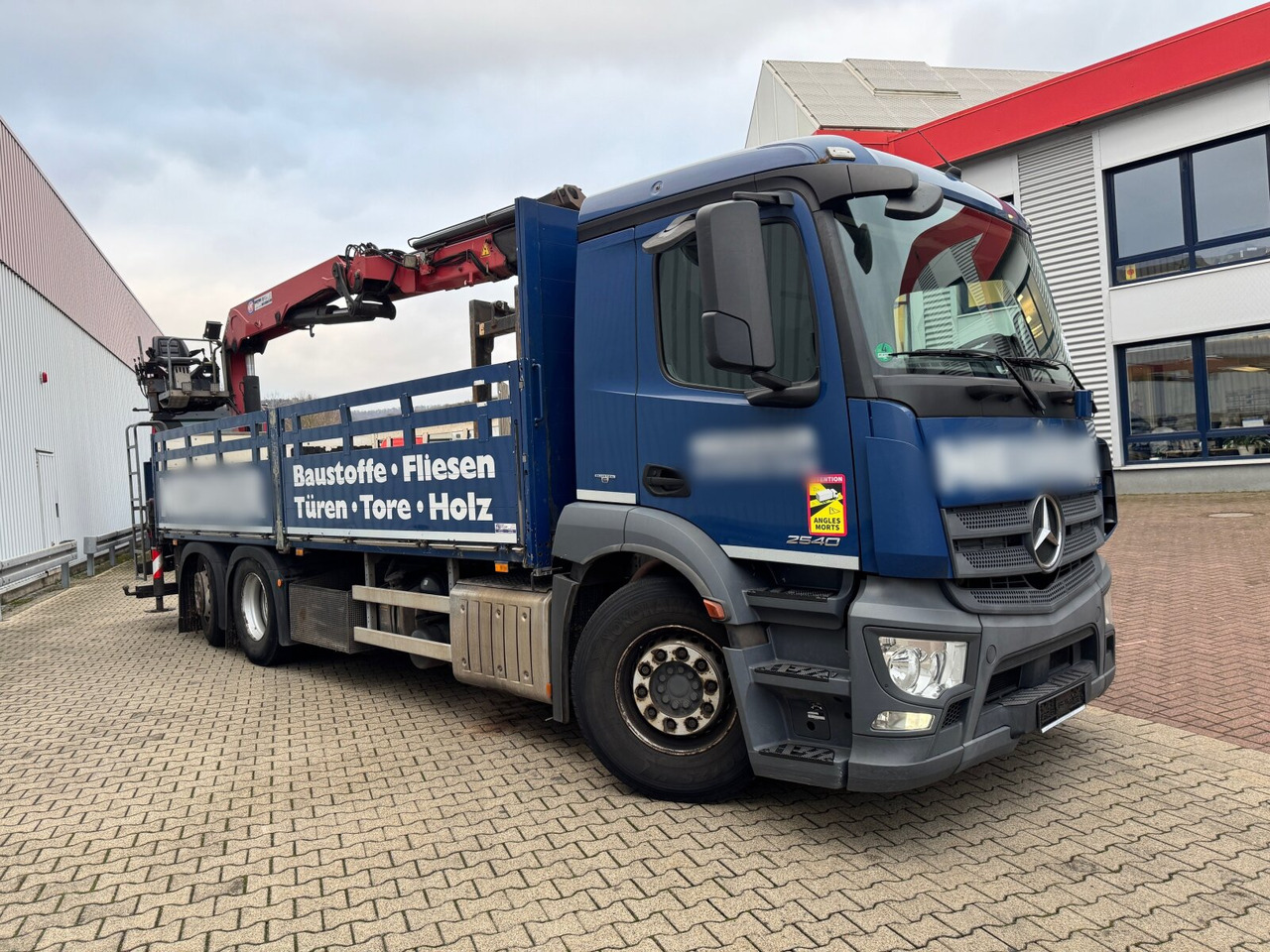 Autokran, Pritsche LKW Mercedes-Benz Antos 2540 L 6x2 Antos 2540 L 6x2, Lenkachse, HMF 2110-L3 Heckkran: das Bild 10
