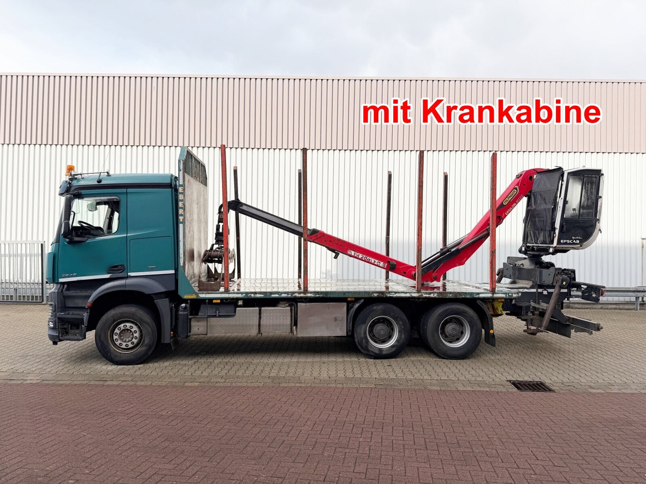 Mercedes-Benz Arocs 2648 6x4 Arocs 2648 6x4 mit Heckkran Epsilon M12Z83, Krankabine - Holztransporter, Autokran: das Bild 1 Mercedes-Benz Arocs 2648 6x4 Arocs 2648 6x4 mit Heckkran Epsilon M12Z83, Krankabine - Holztransporter, Autokran: das Bild 1