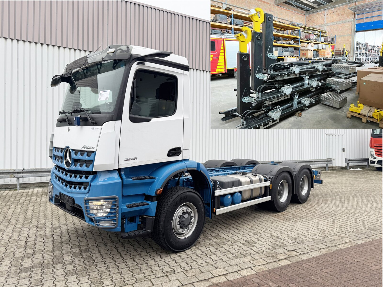 Mercedes-Benz Arocs 2651 L 6x6 Arocs 2651 L 6x6, HydroDrive, MirrorCam, Massage-Sitz, Motorabtrieb - Abrollkipper: das Bild 1 Mercedes-Benz Arocs 2651 L 6x6 Arocs 2651 L 6x6, HydroDrive, MirrorCam, Massage-Sitz, Motorabtrieb - Abrollkipper: das Bild 1