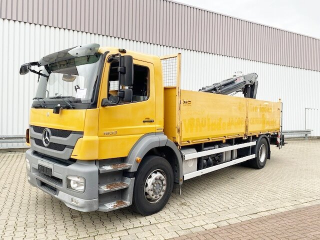Mercedes-Benz Axor 1833 L 4x2 Axor 1833 L 4x2 mit Heckkran Hiab XS 133 K-2 - Autokran, Pritsche LKW: das Bild 1 Mercedes-Benz Axor 1833 L 4x2 Axor 1833 L 4x2 mit Heckkran Hiab XS 133 K-2 - Autokran, Pritsche LKW: das Bild 1