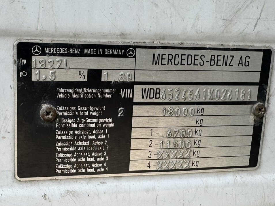 Mercedes-Benz SK 1827L 4x2 SK 1827L 4x2 - Pritsche LKW: das Bild 5 Mercedes-Benz SK 1827L 4x2 SK 1827L 4x2 - Pritsche LKW: das Bild 5