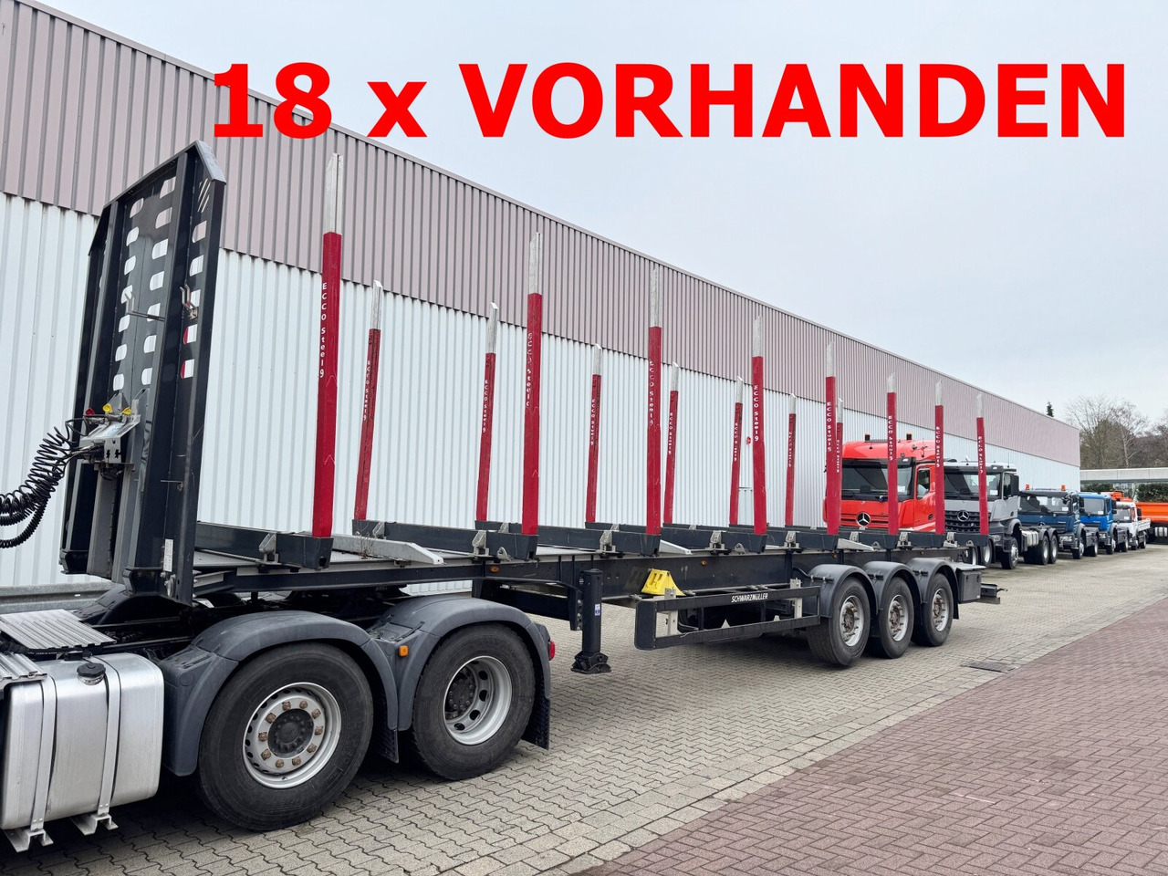 Schwarzmüller 3-Achs Holzauflieger 3-Achs Holzauflieger, Liftachse, MEHRFACH VORHANDEN! - Holzauflieger: das Bild 1 Schwarzmüller 3-Achs Holzauflieger 3-Achs Holzauflieger, Liftachse, MEHRFACH VORHANDEN! - Holzauflieger: das Bild 1
