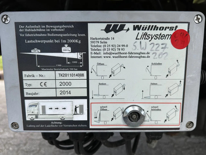 Kühlkoffer LKW MAN TGS 18.360 FRIGOBLOCK FK25 MULTITEMP + LIFT / LADEBORDWAND 2000 KG + EURO 6 + AIRCO: das Bild 18
