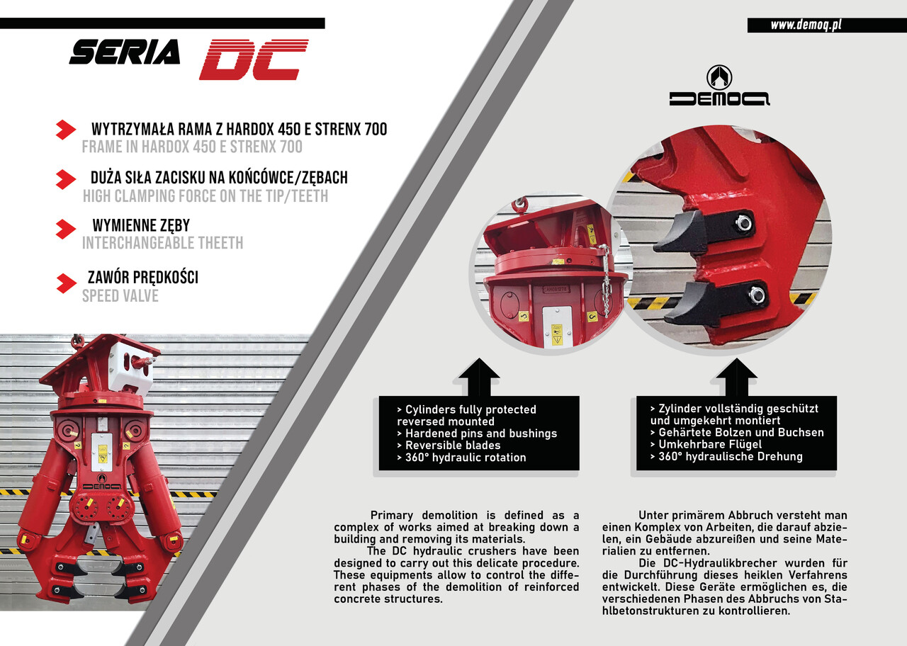 DEMOQ DC40 Hydraulic Demolition Crusher 3750 kg - Abbruchschere für Bagger: das Bild 2 DEMOQ DC40 Hydraulic Demolition Crusher 3750 kg - Abbruchschere für Bagger: das Bild 2