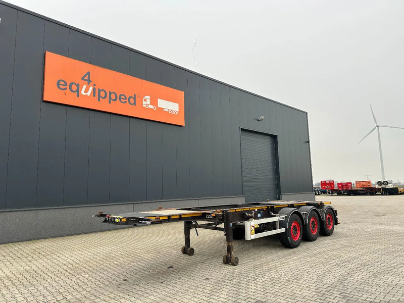 Burg 20FT ADR (EX/II, EX/III, FL, AT) Chassis, Leergewicht : 3.690kg, SAF INTRADISC, 2x Liftachse, NL-Chassis, APK/ADR: 04-2025 - Container/ Wechselfahrgestell Auflieger: das Bild 1 Burg 20FT ADR (EX/II, EX/III, FL, AT) Chassis, Leergewicht : 3.690kg, SAF INTRADISC, 2x Liftachse, NL-Chassis, APK/ADR: 04-2025 - Container/ Wechselfahrgestell Auflieger: das Bild 1