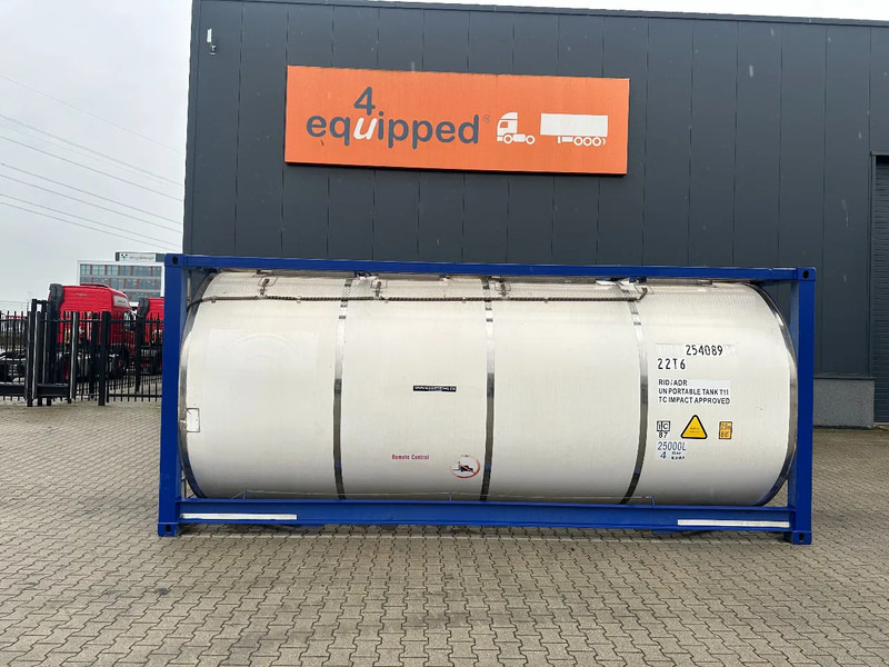 CIMC 20FT ISO, 25.060L / 1-COMP / 3 BAFFELS / T11 / 4 manholes / ADR valid until 10/2027 - Lagertank: das Bild 2 CIMC 20FT ISO, 25.060L / 1-COMP / 3 BAFFELS / T11 / 4 manholes / ADR valid until 10/2027 - Lagertank: das Bild 2