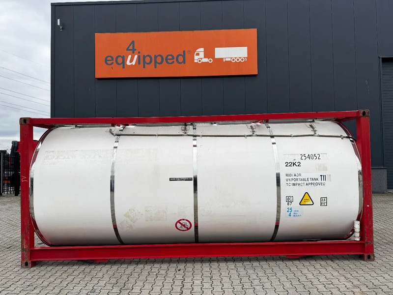 CIMC 20FT ISO, 25.080L / 1-COMP / 3 BAFFELS / T12 / 4 manholes / ADR valid until 02/2027 - Lagertank: das Bild 2 CIMC 20FT ISO, 25.080L / 1-COMP / 3 BAFFELS / T12 / 4 manholes / ADR valid until 02/2027 - Lagertank: das Bild 2
