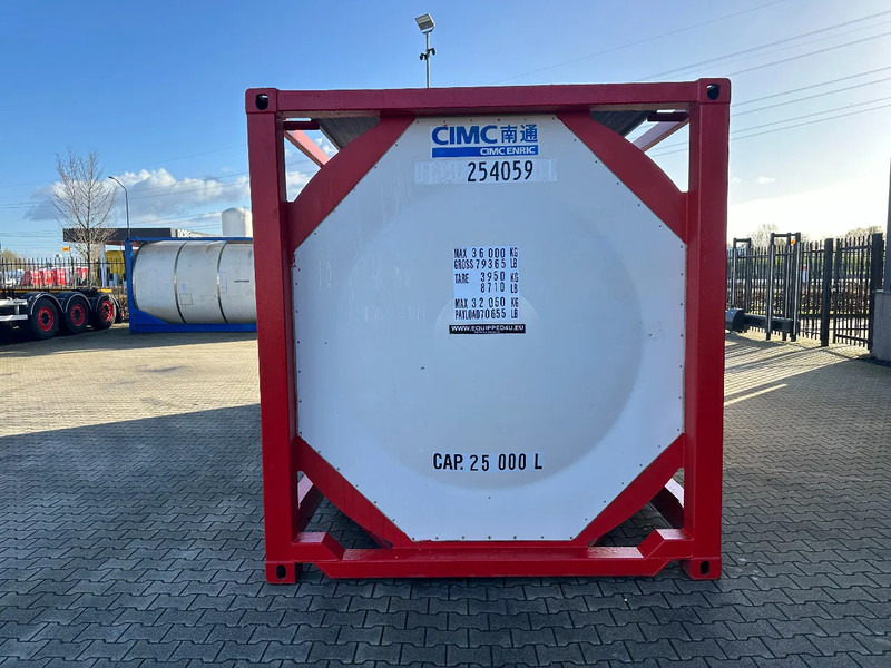 CIMC 20FT ISO, 25.080L / 1-COMP / 3 BAFFELS / T12 / 4 manholes / ADR valid until 12/2026 - Lagertank: das Bild 5 CIMC 20FT ISO, 25.080L / 1-COMP / 3 BAFFELS / T12 / 4 manholes / ADR valid until 12/2026 - Lagertank: das Bild 5