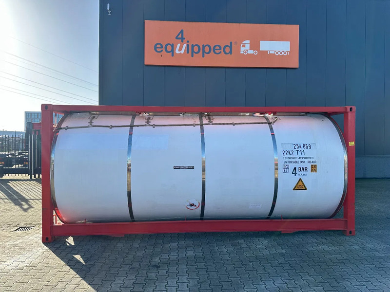 CIMC 20FT ISO, 25.080L / 1-COMP / 3 BAFFELS / T12 / 4 manholes / ADR valid until 12/2026 - Lagertank: das Bild 2 CIMC 20FT ISO, 25.080L / 1-COMP / 3 BAFFELS / T12 / 4 manholes / ADR valid until 12/2026 - Lagertank: das Bild 2