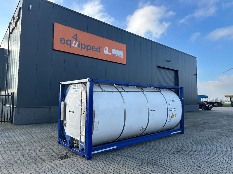 CIMC 20FT ISO, 25.090L / 1-COMP / 3 BAFFELS / T12 / 4 manholes / ADR valid until 02/2027 - Lagertank: das Bild 1 CIMC 20FT ISO, 25.090L / 1-COMP / 3 BAFFELS / T12 / 4 manholes / ADR valid until 02/2027 - Lagertank: das Bild 1