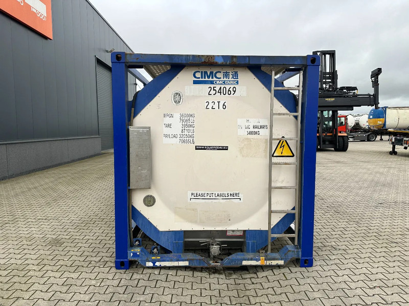 CIMC 20FT ISO, 25.090L / 1-COMP / 3 BAFFELS / T12 / 4 manholes / ADR valid until 06/2027 - Lagertank: das Bild 2 CIMC 20FT ISO, 25.090L / 1-COMP / 3 BAFFELS / T12 / 4 manholes / ADR valid until 06/2027 - Lagertank: das Bild 2