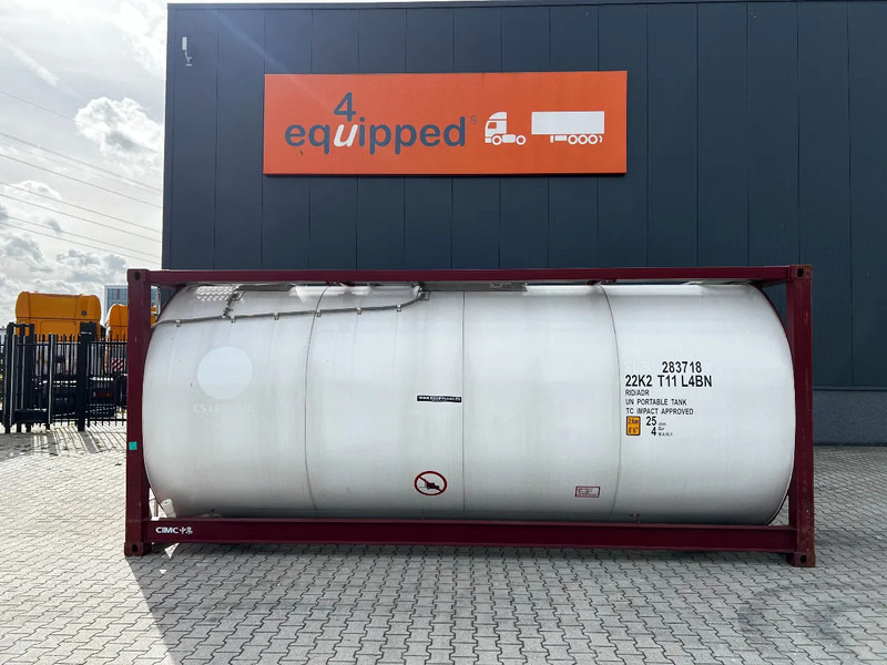 CIMC UNUSED, BOTH FOOD STUFF/CHEMICAL USE, 20FT ISO, 25.000L, L4BN, UN Portable, T11, test: 12-2026 - Lagertank: das Bild 2 CIMC UNUSED, BOTH FOOD STUFF/CHEMICAL USE, 20FT ISO, 25.000L, L4BN, UN Portable, T11, test: 12-2026 - Lagertank: das Bild 2