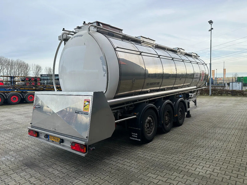 Feldbinder LEBENSMITTEL / LEVENSMIDDELEN FOOD / 33.500L / 3-COMP / PUMPE / INOX / NL-trailer / APK: 10-2026 - Tankauflieger: das Bild 3 Feldbinder LEBENSMITTEL / LEVENSMIDDELEN FOOD / 33.500L / 3-COMP / PUMPE / INOX / NL-trailer / APK: 10-2026 - Tankauflieger: das Bild 3