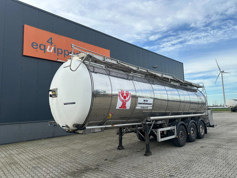 Feldbinder LEBENSMITTEL / LEVENSMIDDELEN FOOD / 33.500L / 3-COMP / PUMPE / INOX / NL-trailer / APK: 10-2026 - Tankauflieger: das Bild 1 Feldbinder LEBENSMITTEL / LEVENSMIDDELEN FOOD / 33.500L / 3-COMP / PUMPE / INOX / NL-trailer / APK: 10-2026 - Tankauflieger: das Bild 1