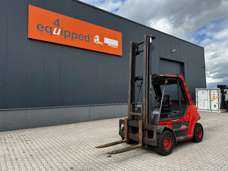 Linde H80D FORKLIFT, 8000KG, duplex, 6 cil. Deutz diesel, 14.934hrs, - Dieselstapler: das Bild 1 Linde H80D FORKLIFT, 8000KG, duplex, 6 cil. Deutz diesel, 14.934hrs, - Dieselstapler: das Bild 1