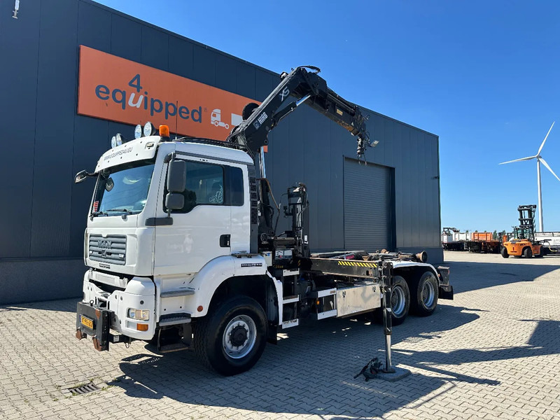 MAN TGA 26.440 6x6, HIAB 166 D-4 HIDUO Crane + ROTATOR / MULTILIFT HOOK (21T), full spring, NL-truck, APK: 02/2026 - Abrollkipper, Autokran: das Bild 3 MAN TGA 26.440 6x6, HIAB 166 D-4 HIDUO Crane + ROTATOR / MULTILIFT HOOK (21T), full spring, NL-truck, APK: 02/2026 - Abrollkipper, Autokran: das Bild 3