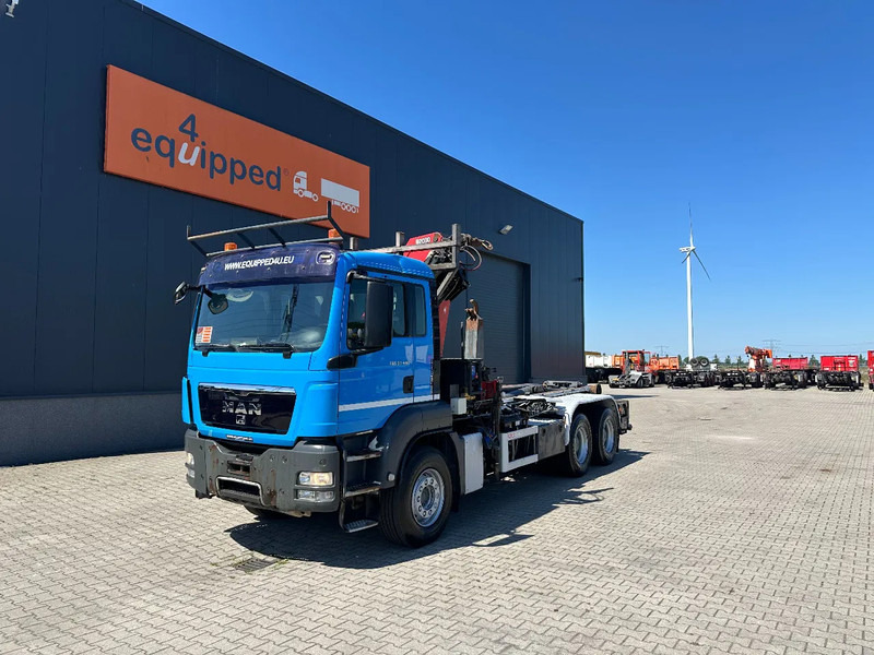 MAN TGS 33.440 6x4, EURO-5, HMF 2030 Crane + VDL HOOK, full spring, manual gearbox, MOT 03/2026 - Abrollkipper, Autokran: das Bild 3 MAN TGS 33.440 6x4, EURO-5, HMF 2030 Crane + VDL HOOK, full spring, manual gearbox, MOT 03/2026 - Abrollkipper, Autokran: das Bild 3