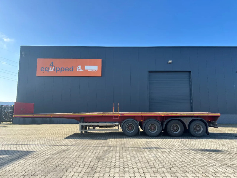 MOL 62 tons Ballast trailer, 4 axles, 2 steering axles, Belgium- trailer, very good tyres - Pritschenauflieger/ Plattformauflieger: das Bild 3 MOL 62 tons Ballast trailer, 4 axles, 2 steering axles, Belgium- trailer, very good tyres - Pritschenauflieger/ Plattformauflieger: das Bild 3