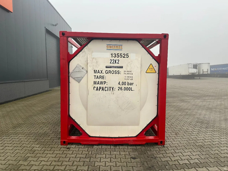 SINGAMAS 20FT ISO, 26.000L/1-COMP/3 BAFFELS/3 manholes, 5Y inspection: 06/2027 - Tankcontainer: das Bild 5 SINGAMAS 20FT ISO, 26.000L/1-COMP/3 BAFFELS/3 manholes, 5Y inspection: 06/2027 - Tankcontainer: das Bild 5