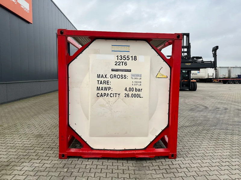 SINGAMAS 20FT ISO, 26.000L/1-COMP/3 BAFFELS/3 manholes, 5Y inspection: 06/2027 - Tankcontainer: das Bild 5 SINGAMAS 20FT ISO, 26.000L/1-COMP/3 BAFFELS/3 manholes, 5Y inspection: 06/2027 - Tankcontainer: das Bild 5
