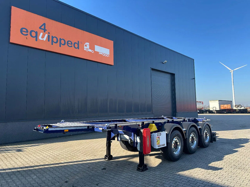 Van Hool NEW / DIRECT AVAILABLE 20FT ADR-CHASSIS, EMPTY WEIGHT: 3.300KG, DISCBRAKES, 3x available, ALU WHEELS - Container/ Wechselfahrgestell Auflieger: das Bild 1 Van Hool NEW / DIRECT AVAILABLE 20FT ADR-CHASSIS, EMPTY WEIGHT: 3.300KG, DISCBRAKES, 3x available, ALU WHEELS - Container/ Wechselfahrgestell Auflieger: das Bild 1