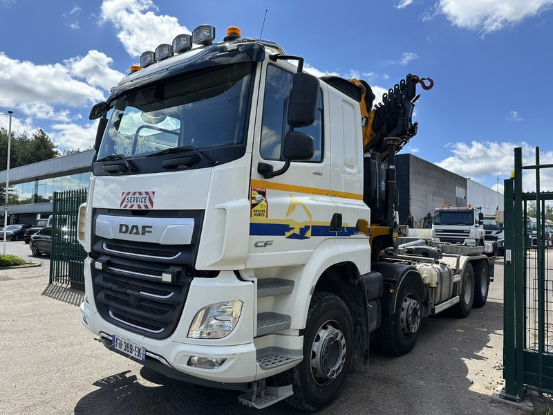 DAF CF 480 8x4 HOOKLIFT + CRANE (19m!) EFFER 205 / 6S + WINCH - RETARDER - *165.000km* - VERY NICE - Abrollkipper, Autokran: das Bild 3 DAF CF 480 8x4 HOOKLIFT + CRANE (19m!) EFFER 205 / 6S + WINCH - RETARDER - *165.000km* - VERY NICE - Abrollkipper, Autokran: das Bild 3