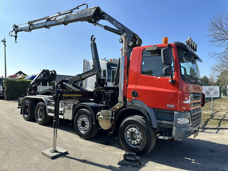 DAF CF 85.410 8x4 HOOKLIFT + CRANE HIAB 244 EP-3 HIDUO - Radio - Rotator - RETARDER - EURO 4 - BIG AXLES HUB REDUCTION - Abrollkipper, Autokran: das Bild 1 DAF CF 85.410 8x4 HOOKLIFT + CRANE HIAB 244 EP-3 HIDUO - Radio - Rotator - RETARDER - EURO 4 - BIG AXLES HUB REDUCTION - Abrollkipper, Autokran: das Bild 1