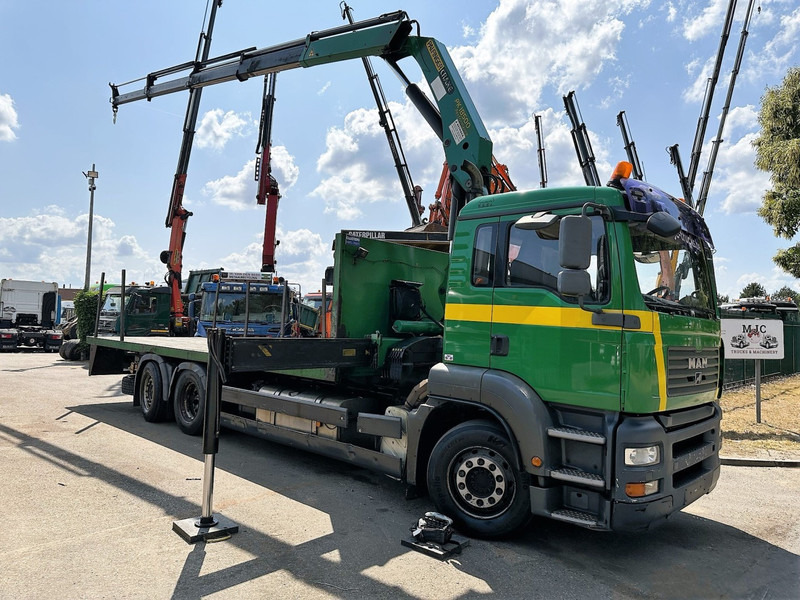 MAN TGA 26.360 6X2 BL + CRANE PALFINGER PK 18500 (4x) - LIFT + STEERING AXLE - PLATFORM 7m75 - MANUAL GEARBOX - Autokran: das Bild 1 MAN TGA 26.360 6X2 BL + CRANE PALFINGER PK 18500 (4x) - LIFT + STEERING AXLE - PLATFORM 7m75 - MANUAL GEARBOX - Autokran: das Bild 1