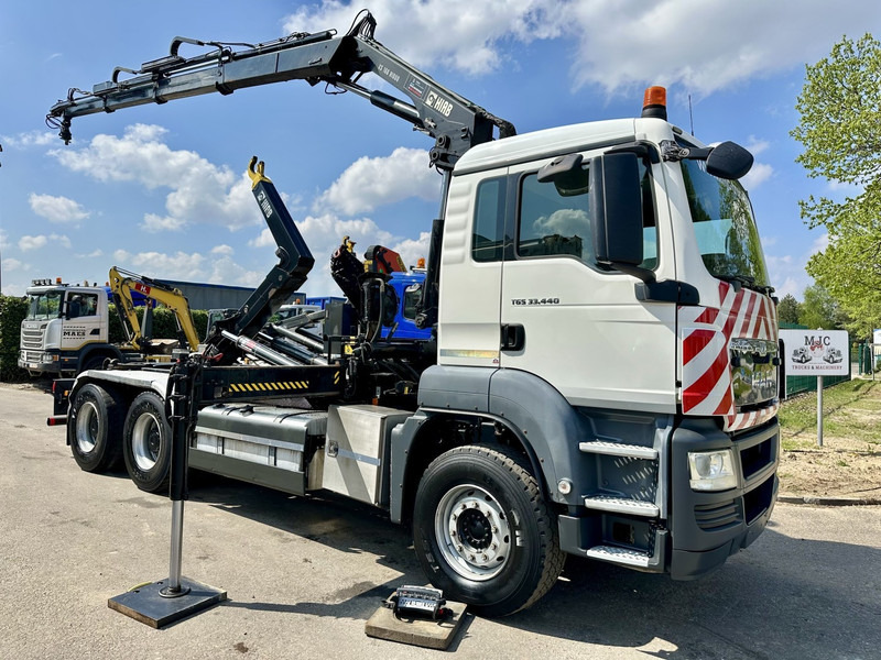 MAN TGS 33.440 6x4 BB HOOKLIFT + CRANE HIAB 166 E-3 HIDUO - RADIO - ROTATOR - EURO 5 - BE TRUCK - Abrollkipper, Autokran: das Bild 1 MAN TGS 33.440 6x4 BB HOOKLIFT + CRANE HIAB 166 E-3 HIDUO - RADIO - ROTATOR - EURO 5 - BE TRUCK - Abrollkipper, Autokran: das Bild 1