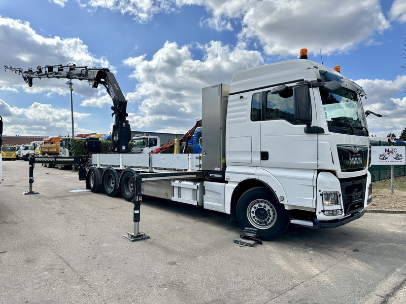 MAN TGX 35.420 8x4-4 TRIDEM PRTISCHE 6m40 + KRAN (26m!) HIAB X-HIPRO 408 E-5 + JIB 100X-5 - *306.245km* - BE TRUCK - Pritsche LKW, Autokran: das Bild 2 MAN TGX 35.420 8x4-4 TRIDEM PRTISCHE 6m40 + KRAN (26m!) HIAB X-HIPRO 408 E-5 + JIB 100X-5 - *306.245km* - BE TRUCK - Pritsche LKW, Autokran: das Bild 2