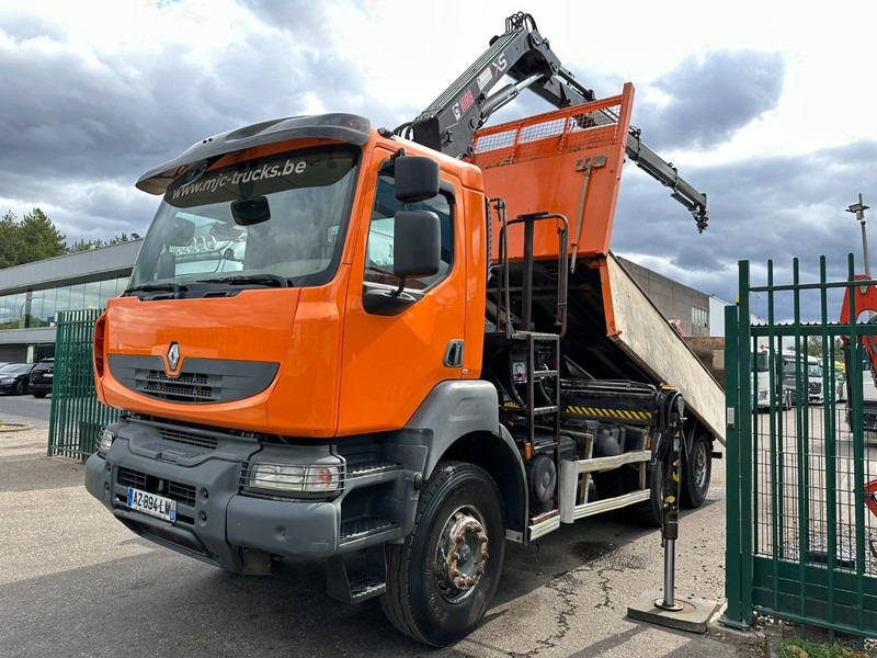 Renault KERAX 380 DXI 6x4 TIPPER + CRANE HIAB 144 B-3 - RADIO - *246.000km* - RETARDER - BORDMATIC - EURO 5 - Kipper, Autokran: das Bild 2 Renault KERAX 380 DXI 6x4 TIPPER + CRANE HIAB 144 B-3 - RADIO - *246.000km* - RETARDER - BORDMATIC - EURO 5 - Kipper, Autokran: das Bild 2