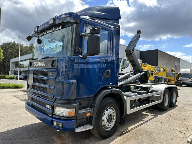 Scania 124L-420 6x2 HOOKLIFT VDL 20T - STEEL SPRING / BALLESTAS / BLATT - MANUAL - MECHANICAL PUMP - 10 TIRES DOUBLE WHEELS - Abrollkipper: das Bild 3 Scania 124L-420 6x2 HOOKLIFT VDL 20T - STEEL SPRING / BALLESTAS / BLATT - MANUAL - MECHANICAL PUMP - 10 TIRES DOUBLE WHEELS - Abrollkipper: das Bild 3
