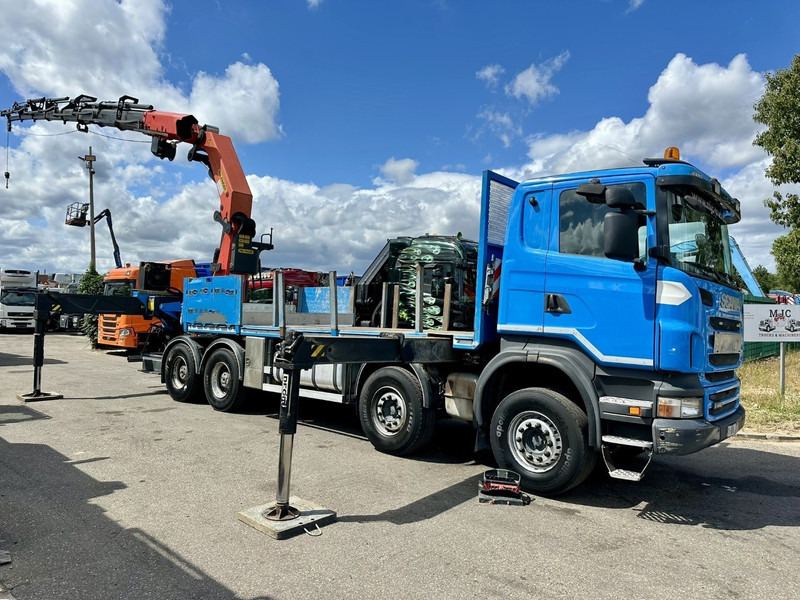 Scania G440 8x4 PRITSCHE + KRAN (26.5m!) PALFINGER PK78002 SH G 8x + 1 + WINCH - PLATFORM 6m25 - MANUAL - HUB REDUCTION - STEEL SPRING - EURO 5 - BE TRUCK - Pritsche LKW, Autokran: das Bild 2 Scania G440 8x4 PRITSCHE + KRAN (26.5m!) PALFINGER PK78002 SH G 8x + 1 + WINCH - PLATFORM 6m25 - MANUAL - HUB REDUCTION - STEEL SPRING - EURO 5 - BE TRUCK - Pritsche LKW, Autokran: das Bild 2