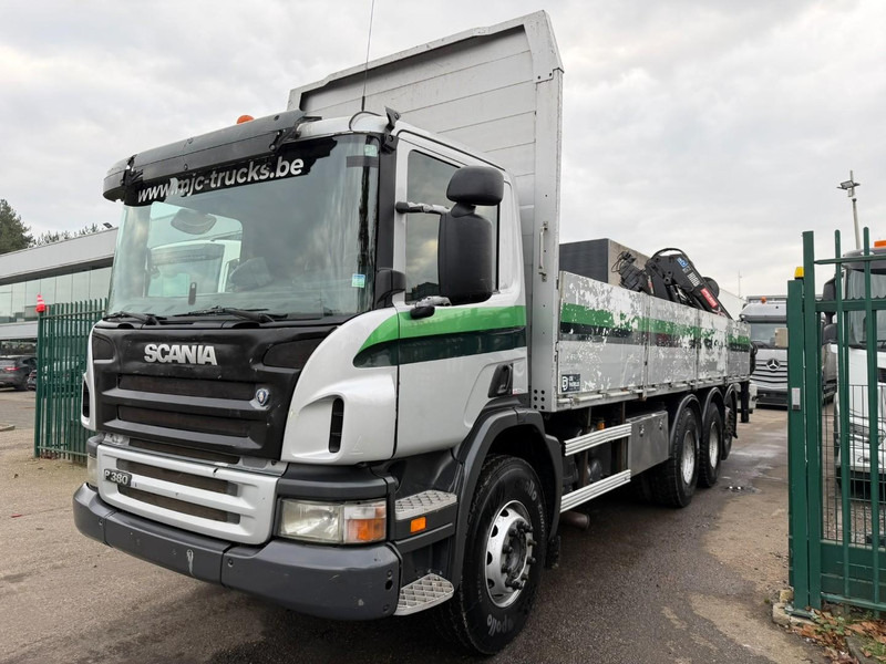 Scania P380 8x4 TRIDEM + CRANE HIAB 166 ES-5 HIPRO - ROTATOR + RADIO - 7m60 PLATFORM - MANUAL - LIFT + STEERING AXLE - Autokran: das Bild 4 Scania P380 8x4 TRIDEM + CRANE HIAB 166 ES-5 HIPRO - ROTATOR + RADIO - 7m60 PLATFORM - MANUAL - LIFT + STEERING AXLE - Autokran: das Bild 4