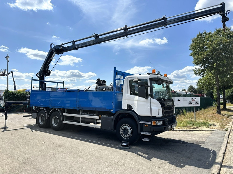 Scania P410 6x4 + CRANE HIAB 166 ES-4 - RETARDER - ROTATOR - PLATFORM 6m80 - BIG AXLES HUB REDUCTION - STEEL SPRING - Autokran: das Bild 1 Scania P410 6x4 + CRANE HIAB 166 ES-4 - RETARDER - ROTATOR - PLATFORM 6m80 - BIG AXLES HUB REDUCTION - STEEL SPRING - Autokran: das Bild 1