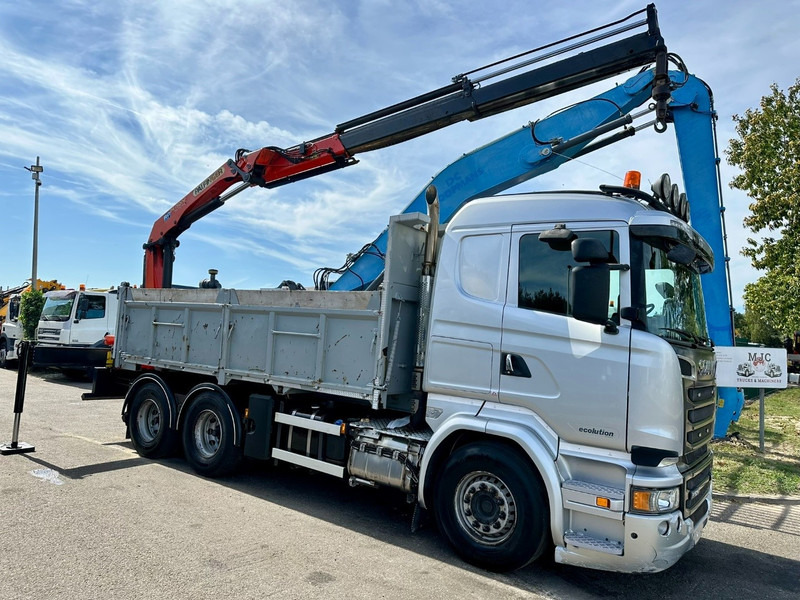 Scania R520 6x4 PRITSCHE + KRAN PALFINGER PK 15002 A - *ZSM + KIPPER* - RETARDER - *FULL AIR* - EUR 6 - BE TRUCK - Pritsche LKW, Autokran: das Bild 1 Scania R520 6x4 PRITSCHE + KRAN PALFINGER PK 15002 A - *ZSM + KIPPER* - RETARDER - *FULL AIR* - EUR 6 - BE TRUCK - Pritsche LKW, Autokran: das Bild 1