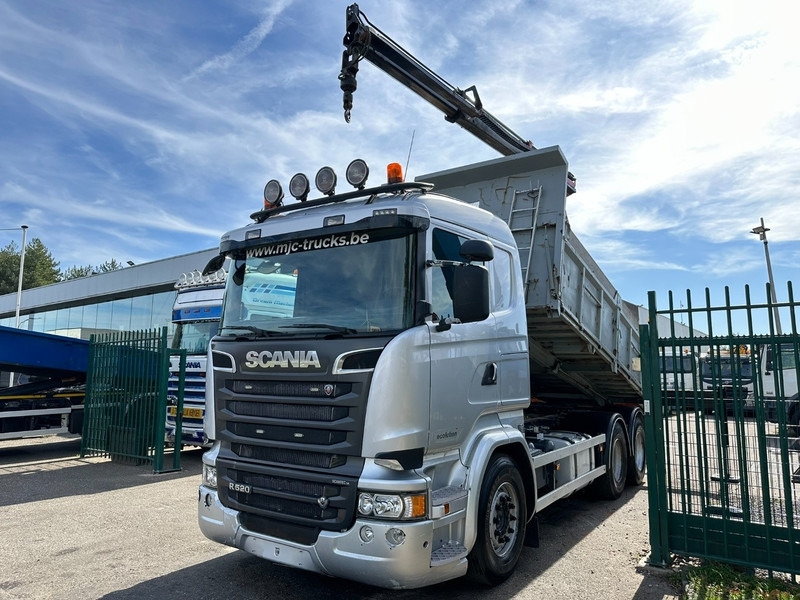 Scania R520 6x4 TIPPER + CRANE PALFINGER PK 15002 A - TRACTOR UNIT - RETARDER - *FULL AIR* - EUR 6 - BE TRUCK - Kipper, Autokran: das Bild 5 Scania R520 6x4 TIPPER + CRANE PALFINGER PK 15002 A - TRACTOR UNIT - RETARDER - *FULL AIR* - EUR 6 - BE TRUCK - Kipper, Autokran: das Bild 5