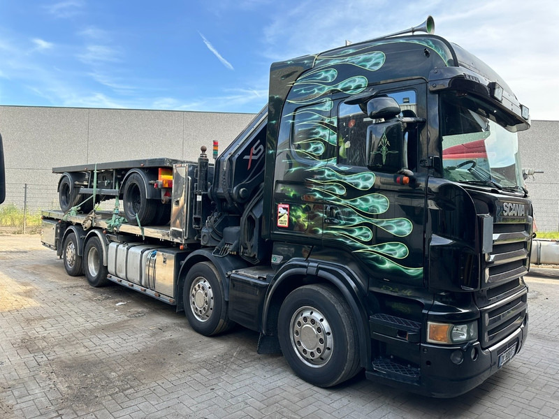 Scania R620 8x2 + CRANE HIAB 800EP-5 HiPro - RETARDER - LIFT/STEERING AXLE - HIGHLINE SLEEPER - LEATHER - ALCOA - Autokran: das Bild 1 Scania R620 8x2 + CRANE HIAB 800EP-5 HiPro - RETARDER - LIFT/STEERING AXLE - HIGHLINE SLEEPER - LEATHER - ALCOA - Autokran: das Bild 1