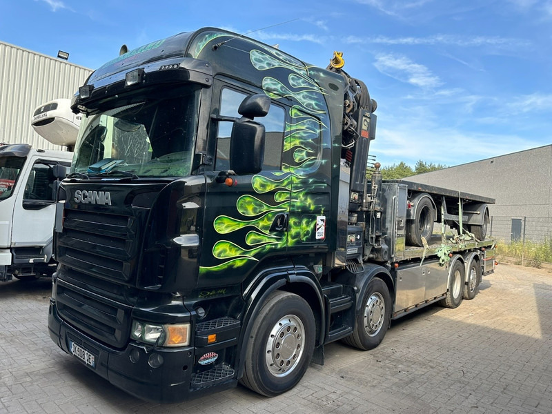 Scania R620 8x2 + KRAN HIAB 800EP-5 HiPro - RETARDER - LIFT/STEERING AXLE - HIGHLINE SLEEPER - LEATHER - ALCOA - Pritsche LKW, Autokran: das Bild 3 Scania R620 8x2 + KRAN HIAB 800EP-5 HiPro - RETARDER - LIFT/STEERING AXLE - HIGHLINE SLEEPER - LEATHER - ALCOA - Pritsche LKW, Autokran: das Bild 3