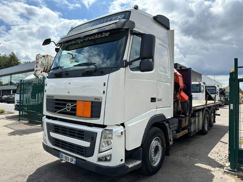 Volvo FH 500 6X2 PRITSCHE + KRAN PALFINGER PK50002 E 6x - RETARDER - PLATFORM 6m20 - TWISTLOCKS 20' - 561.000km - EURO 5 - Pritsche LKW, Autokran: das Bild 4 Volvo FH 500 6X2 PRITSCHE + KRAN PALFINGER PK50002 E 6x - RETARDER - PLATFORM 6m20 - TWISTLOCKS 20' - 561.000km - EURO 5 - Pritsche LKW, Autokran: das Bild 4