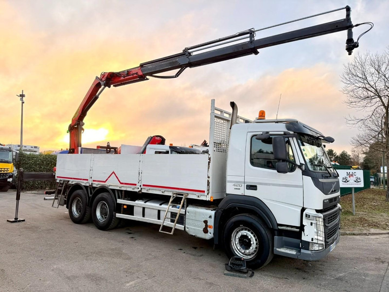 Volvo FM 420 6x4 BAUSTOFF + KRAN PALFINGER PK18502 SH B (3x) - ROTATOR - 5/6 F - TÜV 05/2026 - CG FR - PLATFORM 6m50 - I-Shift - 325.000km - STEEL SPRING / HUB REDUCTI - Pritsche LKW, Autokran: das Bild 3 Volvo FM 420 6x4 BAUSTOFF + KRAN PALFINGER PK18502 SH B (3x) - ROTATOR - 5/6 F - TÜV 05/2026 - CG FR - PLATFORM 6m50 - I-Shift - 325.000km - STEEL SPRING / HUB REDUCTI - Pritsche LKW, Autokran: das Bild 3