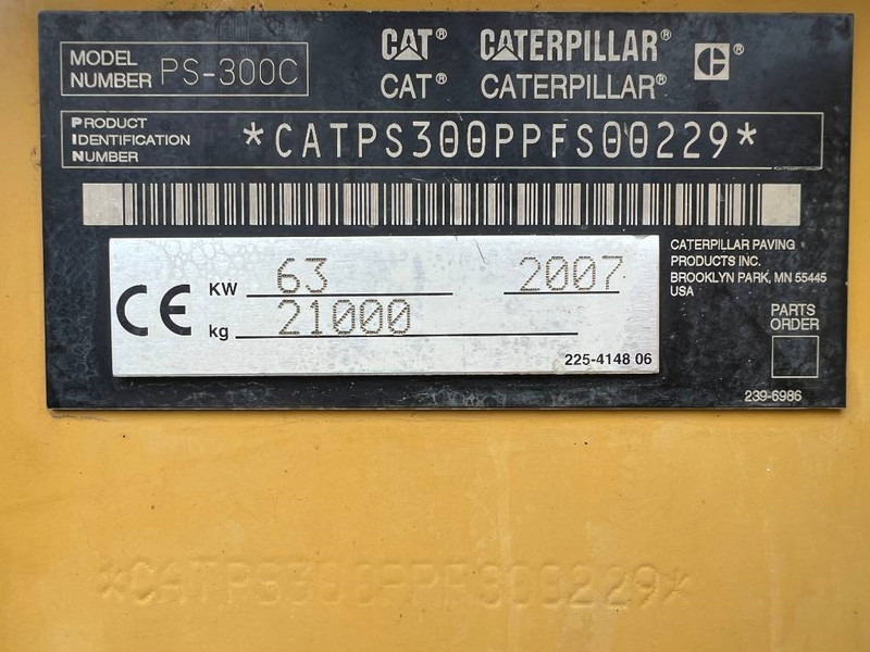 Cat PS300C - Gummiradwalze: das Bild 5 Cat PS300C - Gummiradwalze: das Bild 5