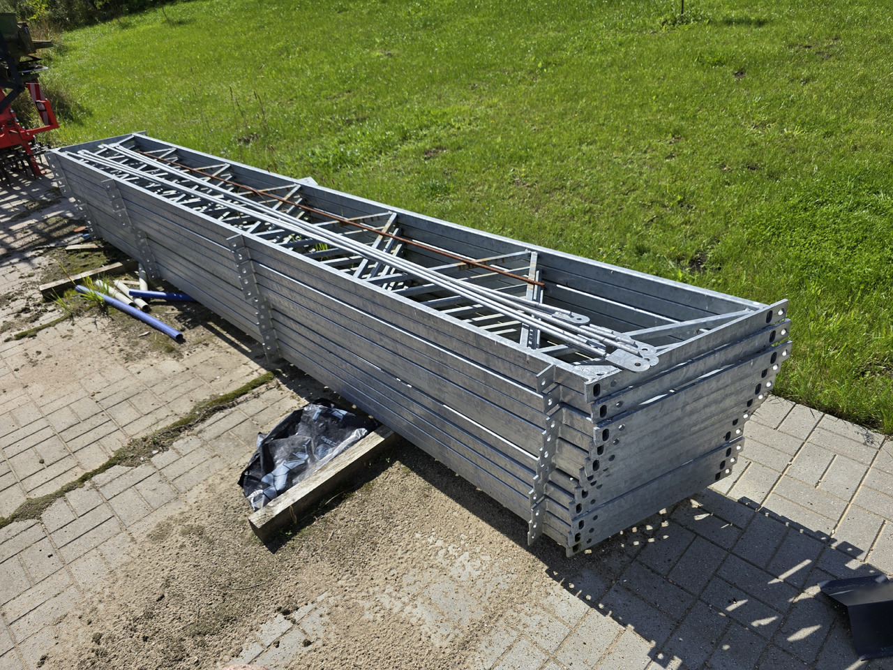 Konstrukcja hali / wiaty stalowej 8 m x 5 m (40 m2) ocynkowana NOWA - Baugeräte: das Bild 1 Konstrukcja hali / wiaty stalowej 8 m x 5 m (40 m2) ocynkowana NOWA - Baugeräte: das Bild 1
