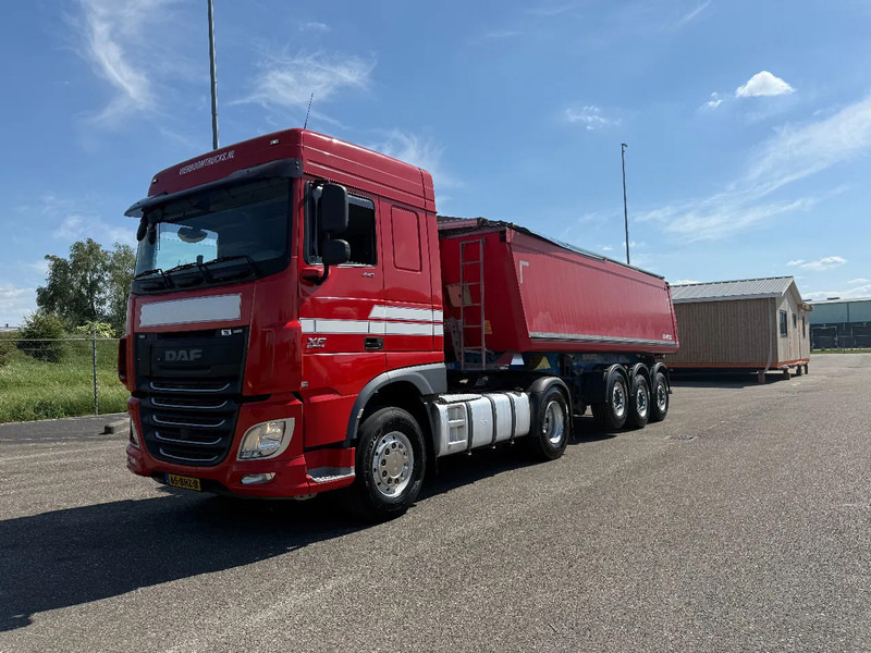 DAF XF 440 XF440 4X2 Komplett mit 2015 Schmitz Alu 27m3 Kipper €22899,- - Sattelzugmaschine: das Bild 1 DAF XF 440 XF440 4X2 Komplett mit 2015 Schmitz Alu 27m3 Kipper €22899,- - Sattelzugmaschine: das Bild 1