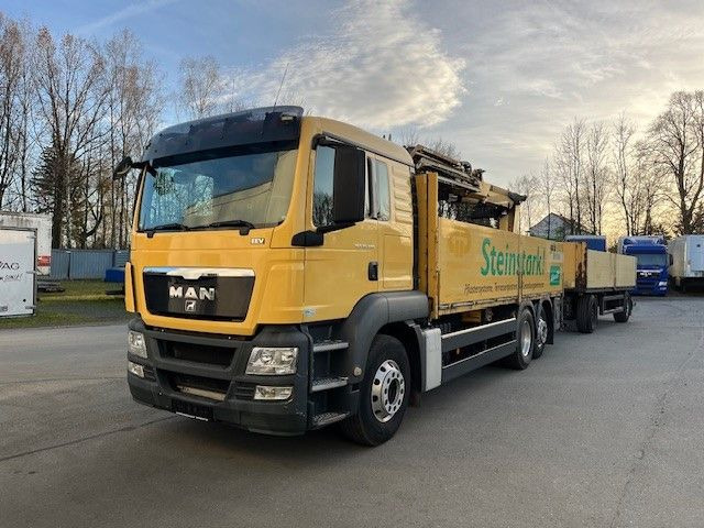 MAN TGS 26.400 Baustoff LKW mit Ladekran Atlas 210.2 MAN TGS 26.400 Baustoff LKW mit Ladekran Atlas 210.2 - Pritsche LKW, Autokran: das Bild 1 MAN TGS 26.400 Baustoff LKW mit Ladekran Atlas 210.2 MAN TGS 26.400 Baustoff LKW mit Ladekran Atlas 210.2 - Pritsche LKW, Autokran: das Bild 1